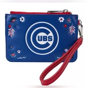 NWT Loungefly MLB Chicago Cubs floral wrist clutch